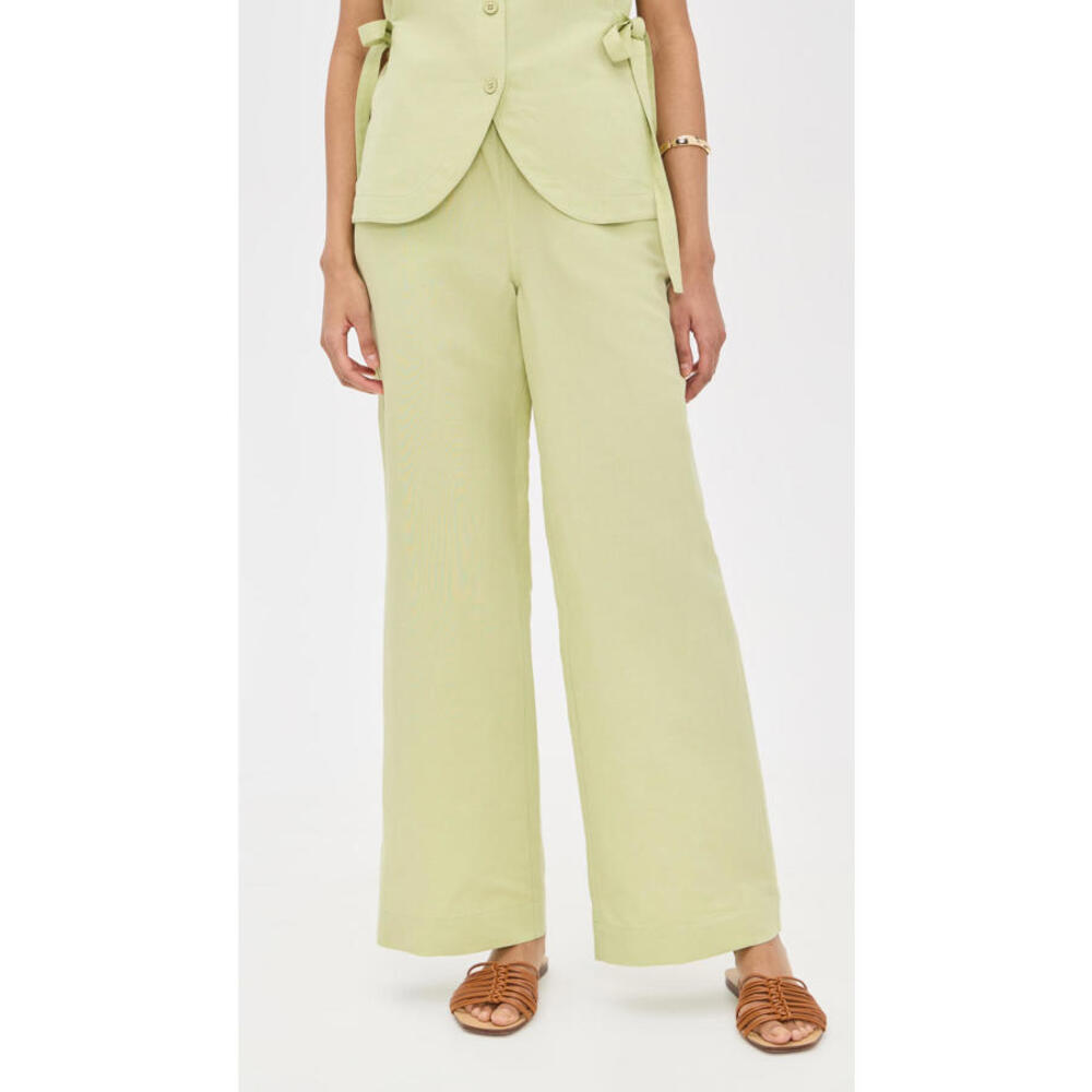 NWT! ALIGNE Alara Linen Trousers in Pistachio Size 6